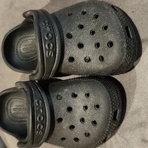 Kids Black Clogs